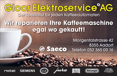 Gloor Elektroservice AG - Der Spezialist für jeden Kaffeeautomaten